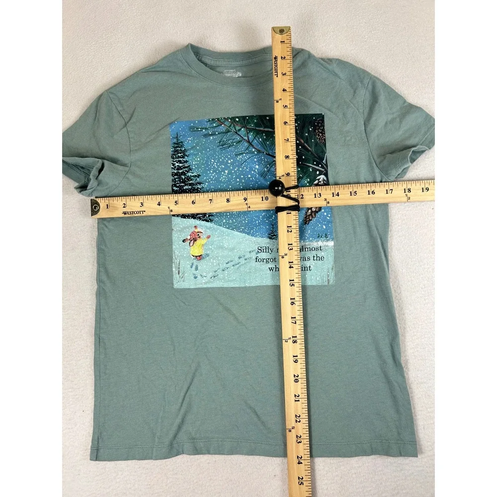 Richard Scarry T-Shirt Kids XS Green Whimsical